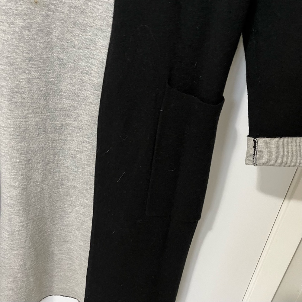 Aritzia Babaton Lance Long Line Wool Blend Cardigan Black / Grey size XXSmall - Picture 9 of 16
